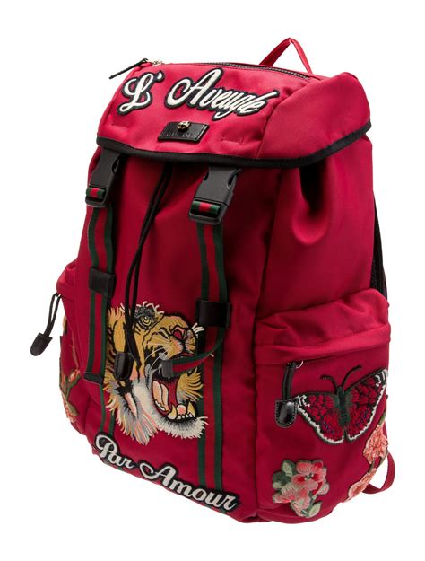 gucci tiger tech backpack.